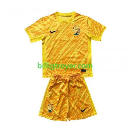 Billige Fotballdrakter Frankrike Keeper Barn Hjemmedraktsett EM 2024 Kortermet